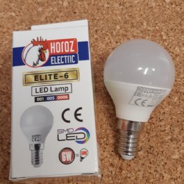 Лампа світлодіодна Horoz Elite-6  6Вт 480 Лм 4200 К  Е14