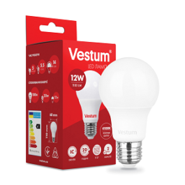 Світлодіодна лампа Vestum A60 12W 4100K E27