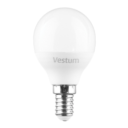 Світлодіодна лампа Vestum G45 6W 3000K E14